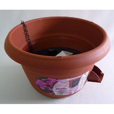 Nohel Garden Žardinka samozavlažovací SIESTA závěsná antracit 25x16 cm
