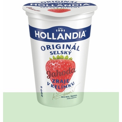 Hollandia Selský jogurt jahoda 200 g – Zboží Dáma