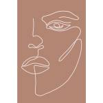 Veronika Boulová Постер 29x41 cm Woman Face - Veronika Boulová (vboulova.14)