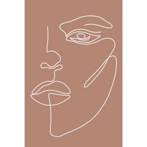 Veronika Boulová Постер 29x41 cm Woman Face - Veronika Boulová (vboulova.14)