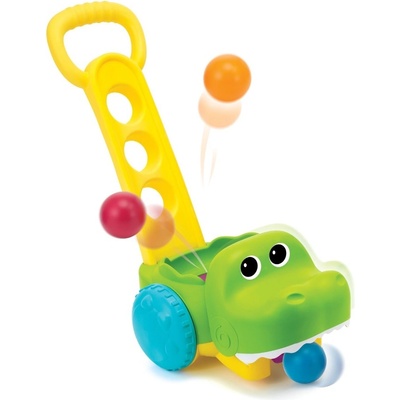 Интерактивна играчка за бутане Infantino B Kids - Крокодил с топчета (IN004703)