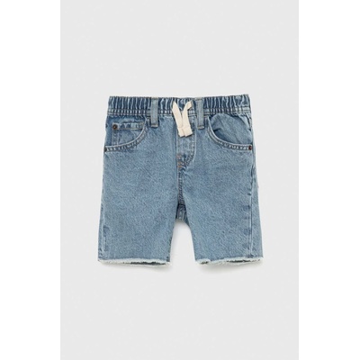 Gap Детски дънков къс панталон gap в синьо с изчистен дизайн с регулируема талия (610281.toddler.boy.wo.w)