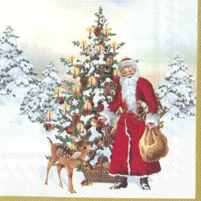 Villeroy & Boch Servítky malé Annual Christmas Santa 25x25cm