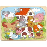 Woodyland Puzzle на дъска Африкански домашни животни (91929)