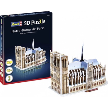 Revell 3D пъзел Revell - Катедралата Нотр Дам Париж , 39 части (R00121)