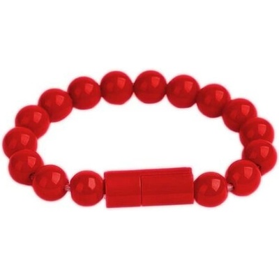Náramok - nabíjací kábel Bracelet s Apple lightning konektorom Farva: Červená