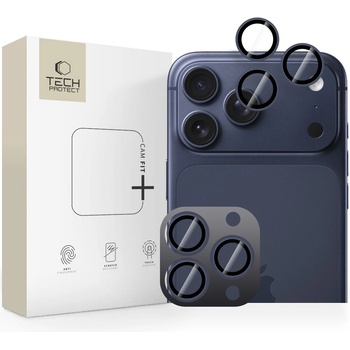 Tech-Protect Протектор за камера за iPhone 14 Pro / Max / 15 Pro / Max / 16 Pro / Max / 17 Pro / Max от Tech-Protect Camering Fit+ - Deep Blue (5906302334063)
