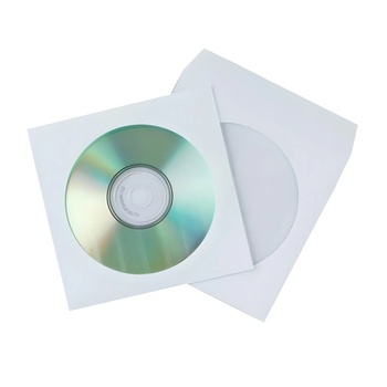 GPV Плик за CD диск с прозорец Бял, 124x124 mm, лепило 50 бр