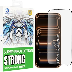LITO Протектор за iPhone 17 Pro Max - Lito - D+ Max Strong - Черен