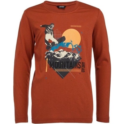 Lewro JENKIN Chlapecké triko hnědá