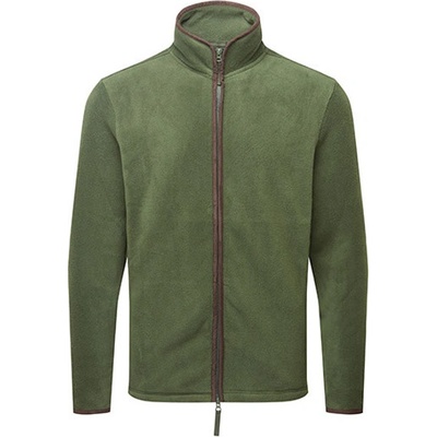 Premier Workwear Artisan pánska fleecová mikina PR823 Moss Green ca. Pantone 2410C