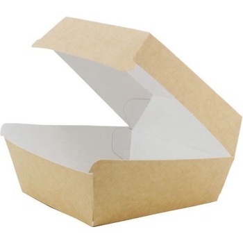 OBALOVO Papierová krabica na hamburger 11,5 x 11,5 x 7,5 cm