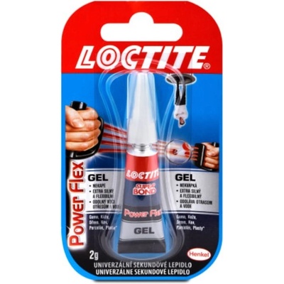 Vteřinové gelové lepidlo Loctite Power flex, 2 g – Sleviste.cz