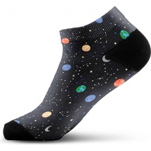 Walkee barevné kotníkové ponožky Night Sky Černá