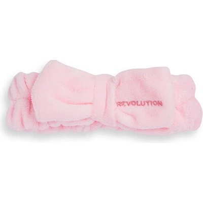 Revolution Skincare Kozmetická čelenka Pretty Pink Bow