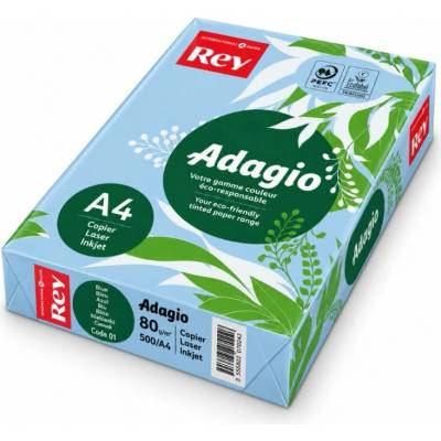 Rey Adagio barevný papír A4, 80g,500l, sv. modrý
