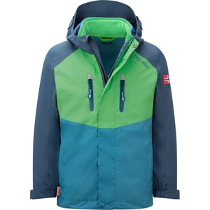 TROLLKIDS Детско 3-в-1 яке Trollkids Kid's Bryggen 3in1 Jacket 3-in-1 jacket - Fresh Green / Mystic Blue / Dark Marine - размер 98 (EU) (703-2234-1912)