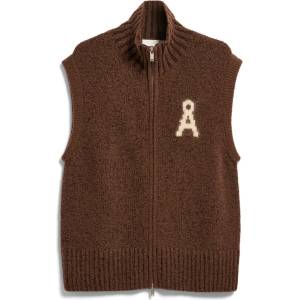 Armedangels Дамски поларен елек ARMEDANGELS Women's Iconic Å Bouclé Knit Vest Casual vest - Claystone (132-1796-0113)