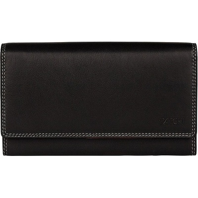 Patchi dámská kožená RFID 3001036.61.10 černá / multicolor