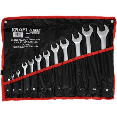 Kraft & Dele Sada plochých a očkových kľúčov 12 ks KD10938