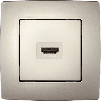 ELMARK City hdmi РОЗЕТКА ШАМПАНСКО МЕТАЛИК (190772)