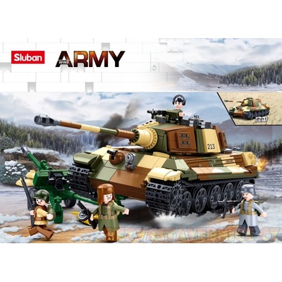 Sluban B0980 Německý těžký tank King Tiger 2v1 – Zboží Dáma