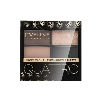 Eveline Quattro Professional Eyeshadow Palette 2 paletka očních stínů 3,2 g