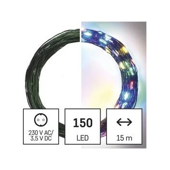 Emos D3AM03 150 LED nano řetěz zelený 15 m venkovní i vnitřní multicolor časovač