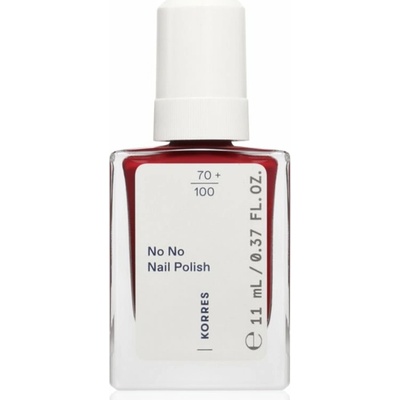 Korres No No Nail Polish pečující lak na nehty odstín 57 Wine Red 11 ml