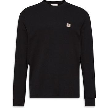 Calvin Klein Jeans Тениска Calvin Klein Jeans Men's CKJ Waffle Long-Sleeve T-Shirt - Black UB1