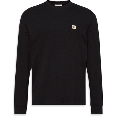 Calvin Klein Jeans Тениска Calvin Klein Jeans Men's CKJ Waffle Long-Sleeve T-Shirt - Black UB1