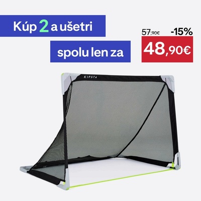 Kipsta Futbalová bránka Kage čierno-sivá