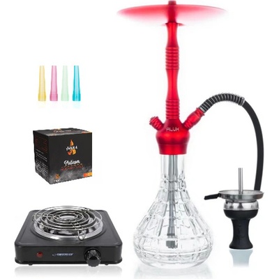 Aladin Alux M5 Red 54cm Shisha SET