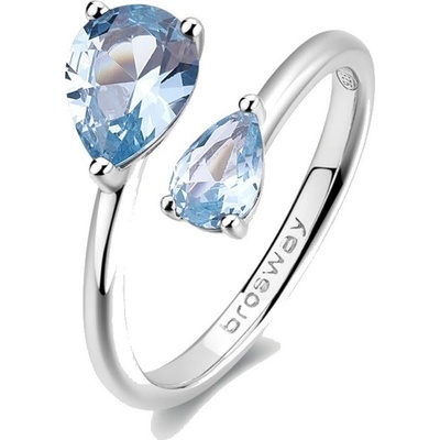 Brosway Stříbrný otevřený prsten Cloud Light Blue Fancy FCL113