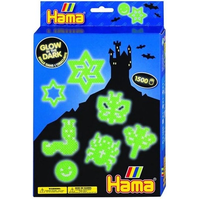 Hama Midi - Dárková sada - svítící ve tmě - 1500 ks