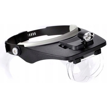 Verk 09015 Náhlavní lupa s LED osvětlením 1,2x 1,8x 2,5x 3,5x