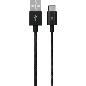 Ttec Кабел ttec - AlumiCable, USB-A/USB-C, 1.2 m, черен (8694470664446)