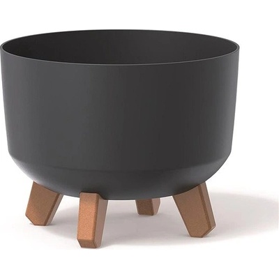 PROSPERPLAST Květináč GRACIA STANDART 23.8 x 23.8 x 18.7cm antracit