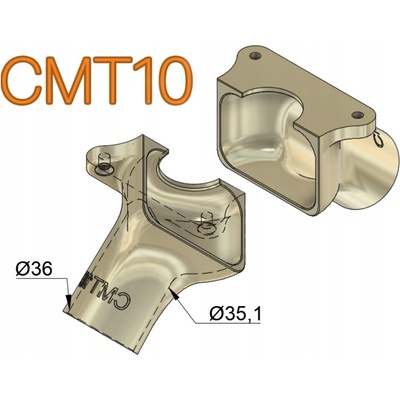 Adaptér spodného odsávania pre frézky CMT CMT10 Ø 35