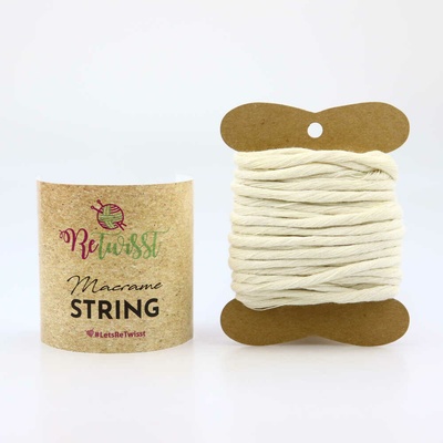 ReTwisst Macrame String 3 mm / 10 m, 00 přírodní
