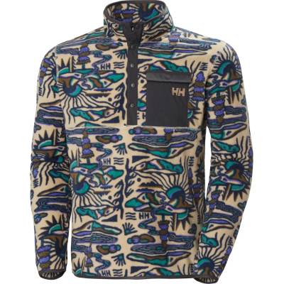 Helly Hansen Мъжки поларен пуловер Helly Hansen Maridalen Printed Fleece Fleece jumper - HH Khaki Rayco Aop (005-6935-0111)