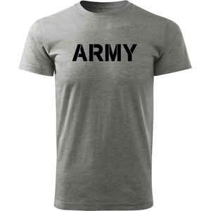 DRAGOWA Тениска с къс ръкав Army, сива, 160 г/м2 (6436)