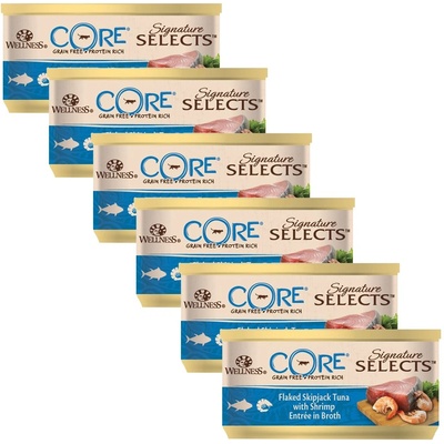 Wellness Core Signature Selects Туна и Скарида 6 x 79 г