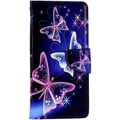Pouzdro TopQ Xiaomi Poco X5 Pro 5G knížkové Modré s motýlky