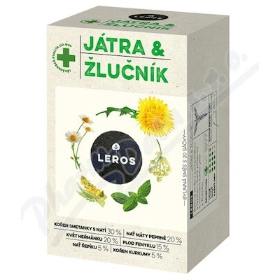 LEROS Játra & žlučník čaj 20 x 1,5 g