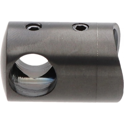 držiak tyče ø 12mm na trubku ø 42.4mm, farba: PVD - čierna