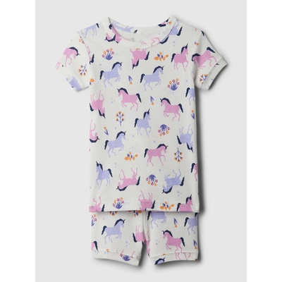 GAP Бебешка пижама с шарки GAP GAP | Byal | Момичешки | 80