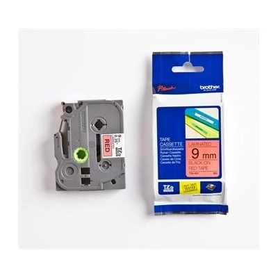 páska BROTHER TZ421 čierne písmo, červená páska Tape (9mm) (TZE421)