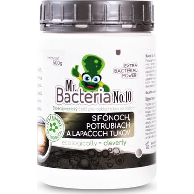 Mr. Bacteria No.10 Baktérie pre rozklad tukov vo Vašich SIFÓNOCH, POTRUBIACH A LAPAČOCH TUKOV 500 g