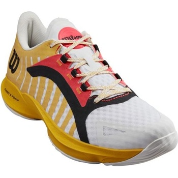 Wilson Мъжки маратонки за падел Wilson Hurakn Pro - white/old gold/fiery coral